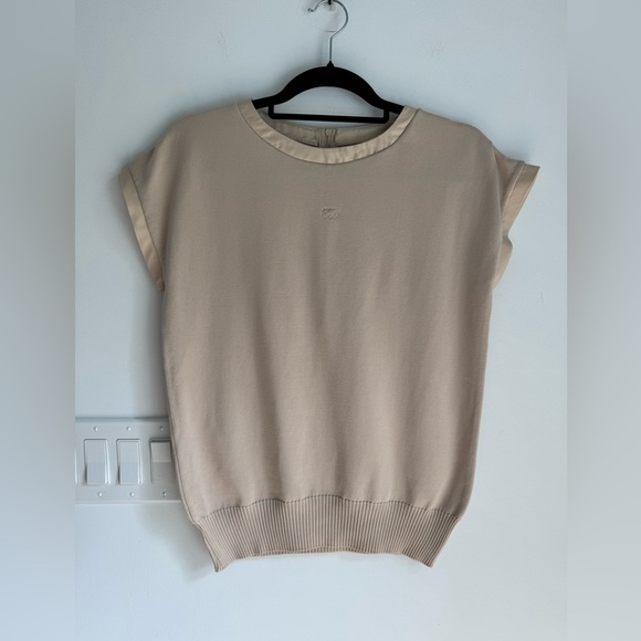 Vintage Givenchy Sport Tan Sweater Vest Women’s size 36 or Small - Picture 1 of 16